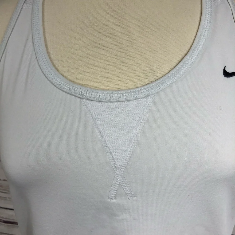 Nike White‎ Drifit Tank